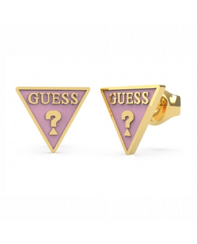 PINK TRIANGLE LOGO STUDS YG