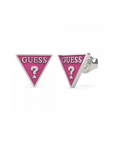 FUCHSIA TRIANGLE LOGO STUDS RH