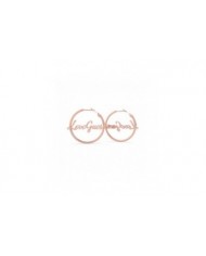 FUCHSIA TRIANGLE LOGO STUDS RH